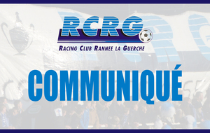 Communiqué - Coupe de France - RCRG/Lieuron